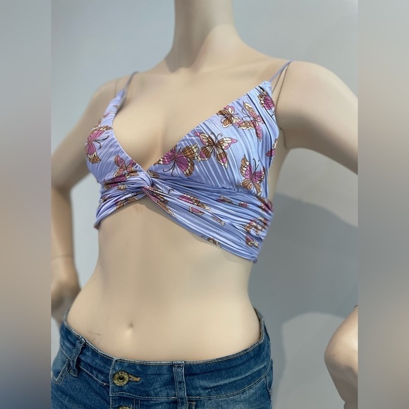 URBAN OUTFITTERS gorgeous satiny cropped/bustier Size XS - Picture 3 of 10